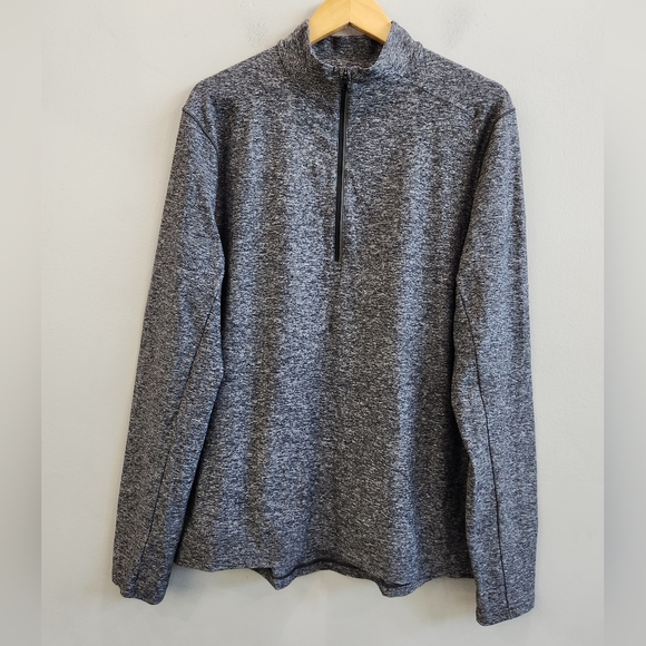 Lululemon Surge Warm 1/2 Zip Pullover Sweatshirt Heather Gray Men's Size Large - Picture 1 of 9
